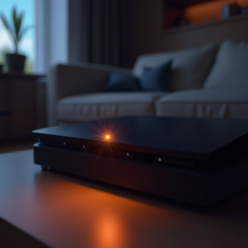 lampu jingga berkedip ps4