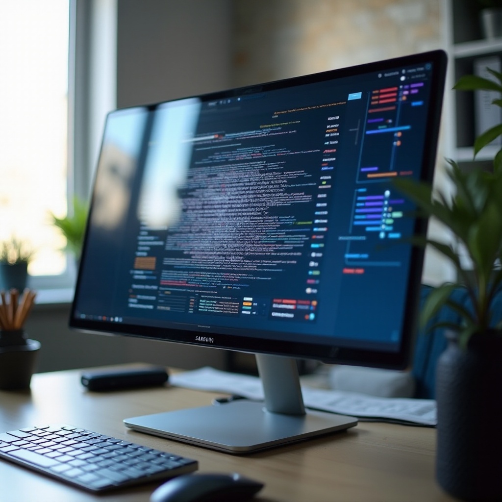 サムスンモニターが点滅する