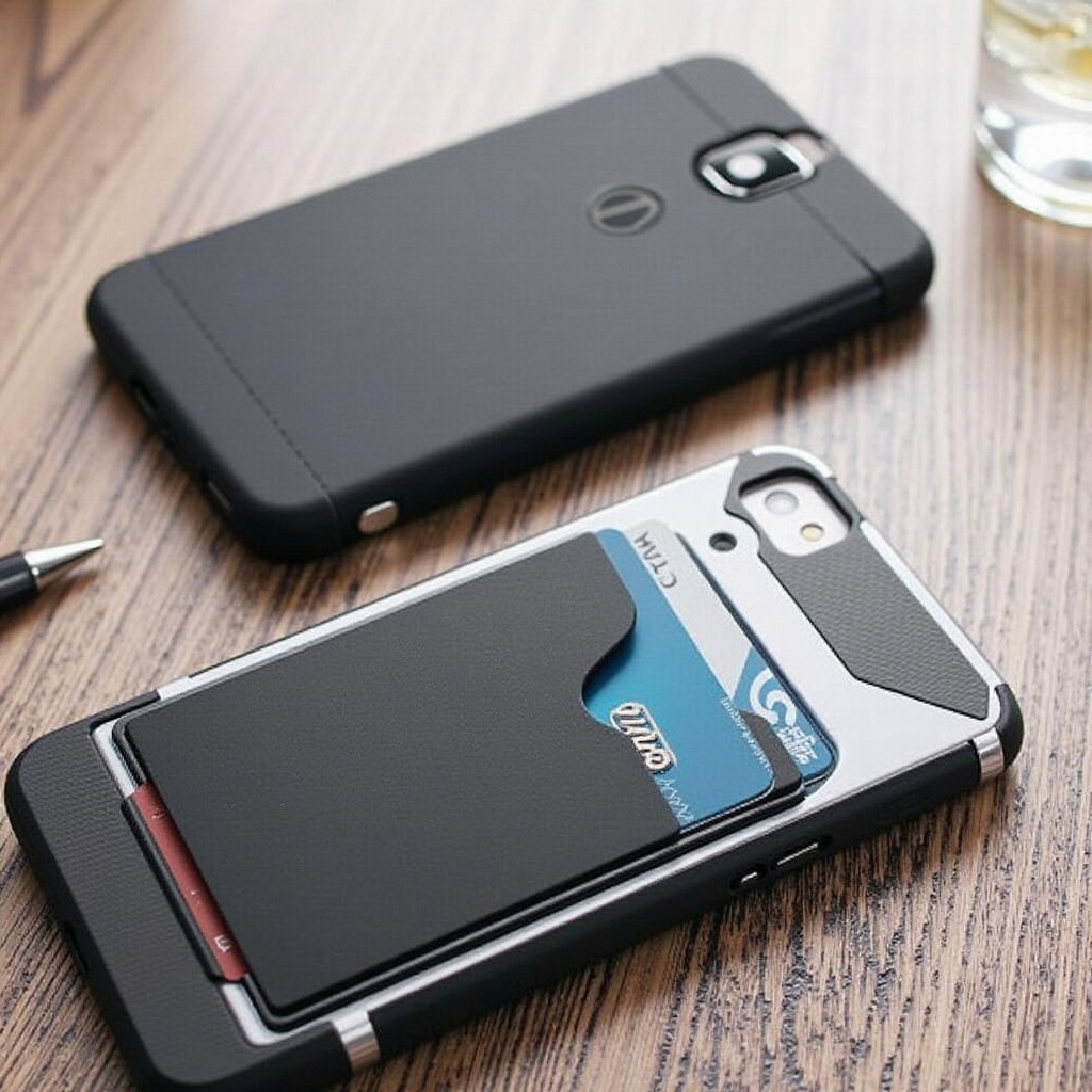 casing ponsel motorola g stylus dengan tempat kartu
