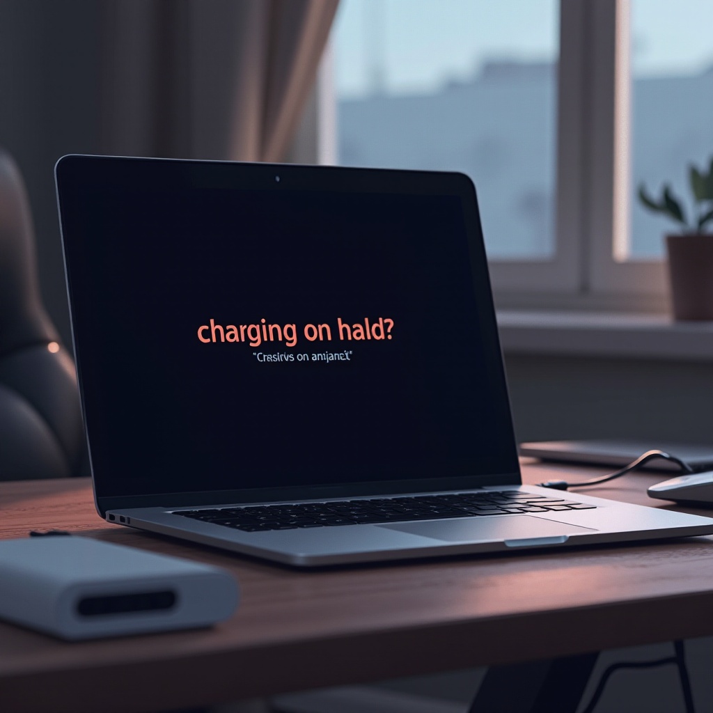 내 맥북의 충전이 왜 보류 중인가요?