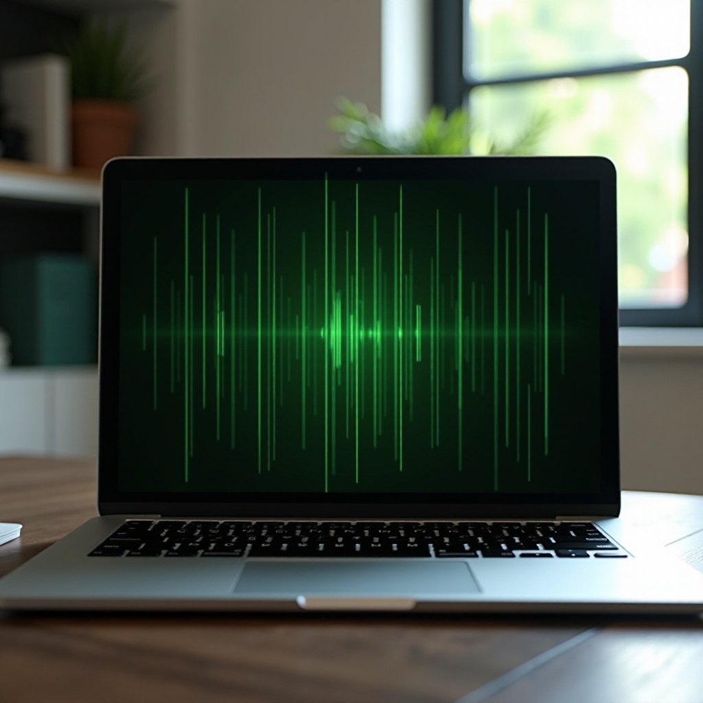 화면에 녹색 선이 있는 노트북