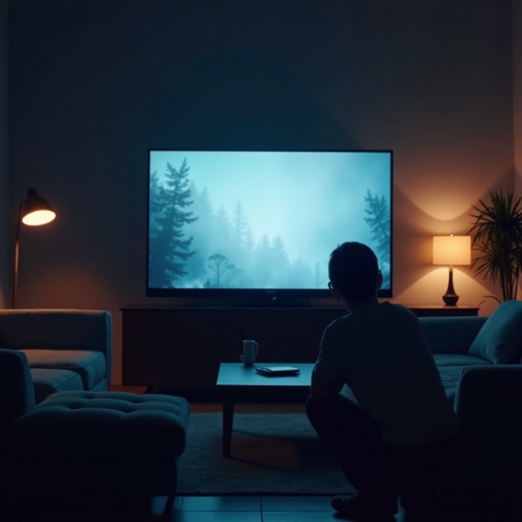 내 텔레비전이 왜 깜박거리는지