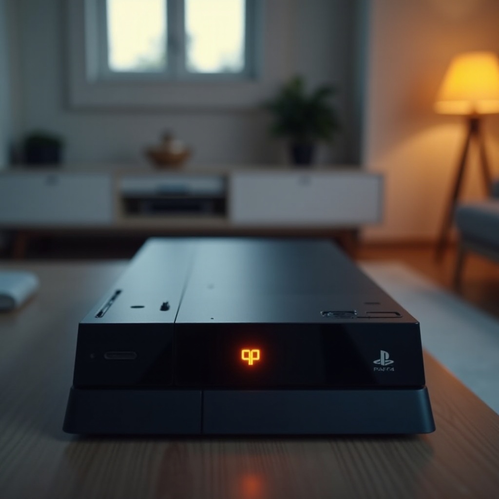 ไฟสีส้มกระพริบ PS4