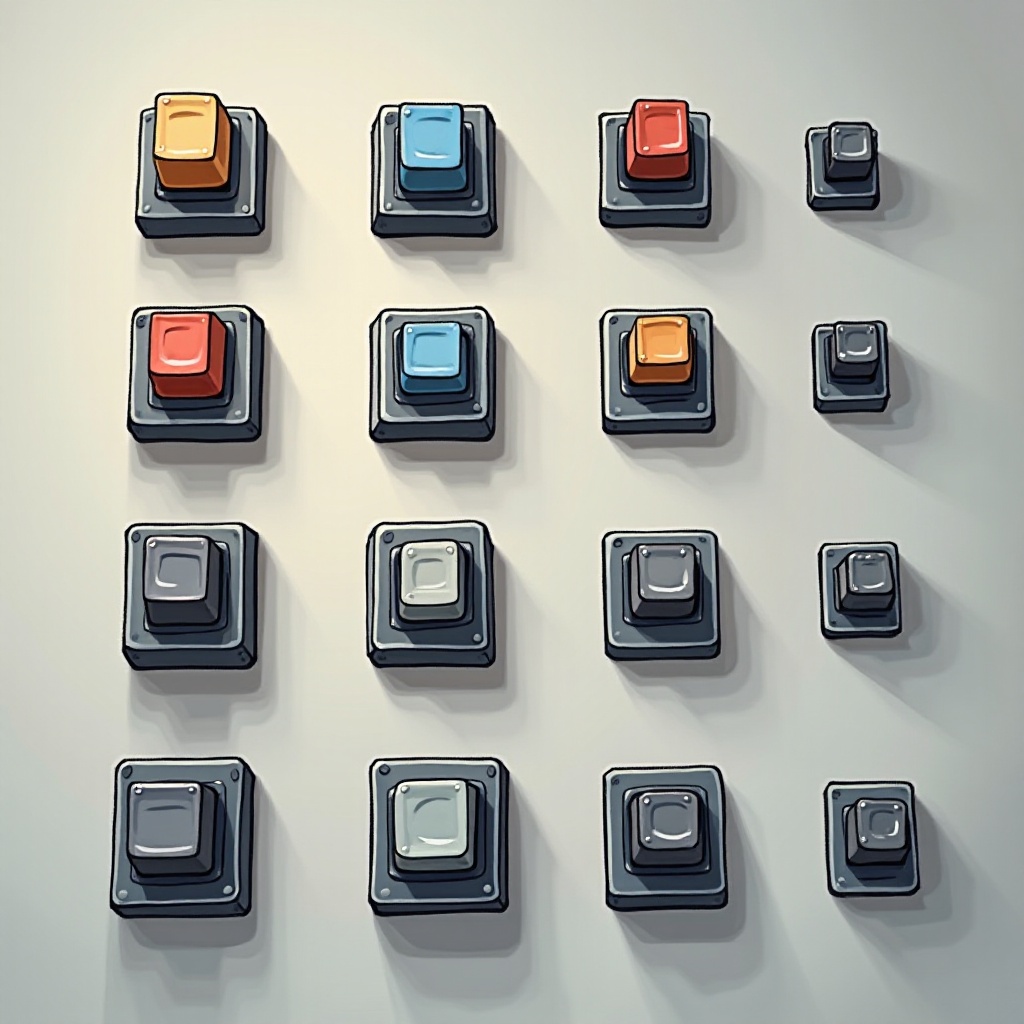 berbagai jenis saklar keyboard