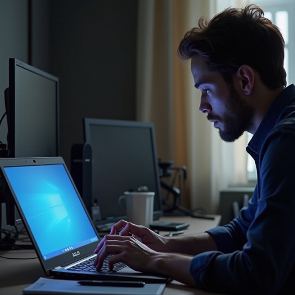 ASUSノートパソコンのディスプレイ問題