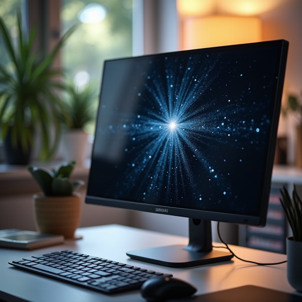 삼성 모니터 깜박거림